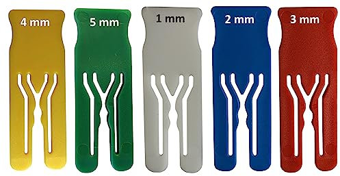 ABSTANDSHALTER, VERGLASUNGSKLÖTZE AUS VOLLMATERIAL SPACER GL | Länge x Breite 70 x 25 mm | BEFEST24® Made in Germany (Gelb, 4 mm)