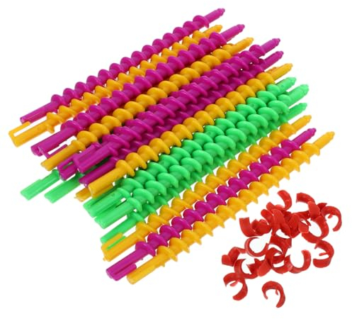 20 Stück Multifunktionale Lockenwickler Für Dauerwellen Spiral Wickler Aus Kunststoff Für Friseursalons Kompakt Und Tragbar Einfach Zu Benutzen 15.5 X 1 X 1 Cm