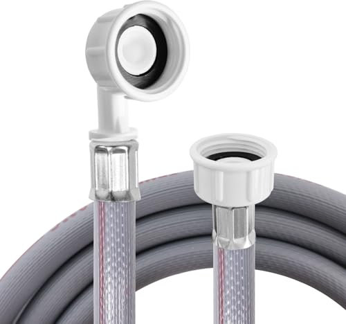 Universal Washing Machine and Dishwasher Cold Water Fill Inlet Pipe Hose - 2.5m Long Feed