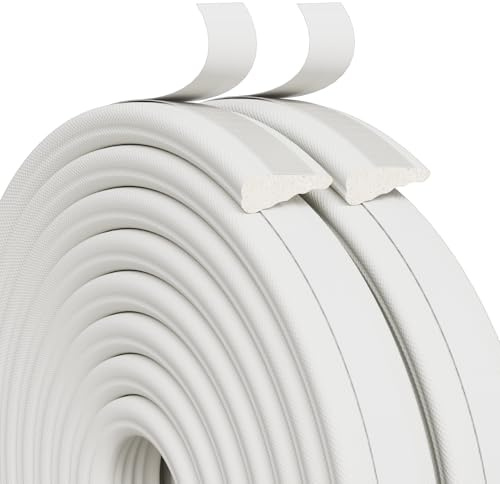 Weather Stripping Door Seal Strip, 118 Inch Wedge Window Seal, Winter Insulation Weatherproof Foam Tape, Soundproof Noise Reduction Light Blocker for Exterior Door Frame & Door Gap Filler