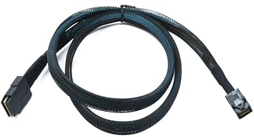 System-S SFF-8643 - Cable adaptador de 100 cm Mini SAS HD a SFF-8087 para disco duro SSD placa base