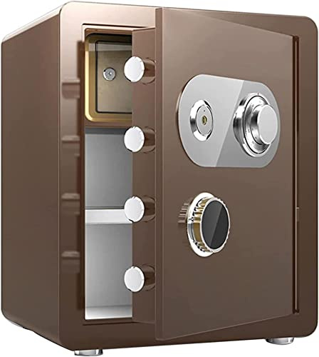 Coffre-fort étanche ignifuge avec serrure mécanique et mot de passe pour un usage domestique – Idéal pour ranger des bijoux, de l'argent liquide et des objets de valeur