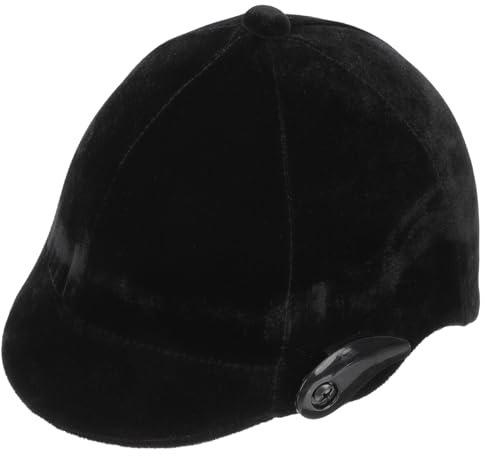 ULTECHNOVO Casque D'équitation pour Garçon et Filles et Filles Taille Ajustable Revêtement en Suédine Noire Protection Respirante et Légère Équipement de Sécurité Équestre Usage Loisir