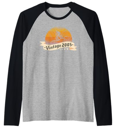 MTB Bike Ciclista Mountainbike Nacido 2005 Cumpleaños Bici Camiseta Manga Raglan