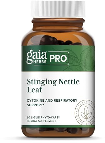 Gaia Herbs Stinging Nettle Leaf - Respiratory & Immune Health Support* - Supplement with Stinging Nettle Leaf Extract - Vegan, Gluten-Free, Soy-Free - 60 Liquid Phyto-Caps (30 Servings)