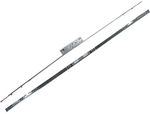 Yale YDM-UNI-PVCU-45 - Cerradura de Puerta Universal multipunto de Repuesto, Respaldo de 45 mm, Placa Frontal de 16 mm, Acabado de Acero, Adecuado para Puertas de PVC