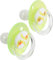 NIP Butterfly: Haut- & zahnfreundlicher Schnuller, flacher Sauger, weich & flexibel, Scheibe extra leicht & luftdurchlässig, BPA-frei, nachhaltig, mit Box, 16-32 Monate, Orange/Rot