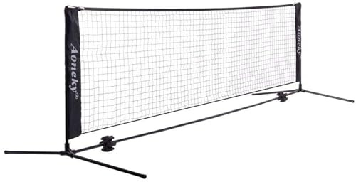 Aoneky 6.8 Feet Portable Soccer Volley Training Net, Backyard Practice Rebounder Net for Ball Control, Kids Youth Adults Football Tennis Net with Carry Bag, Easy Set Up No Tools Needed