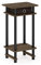 Furinno Hoher Beistelltisch mit Einschüben, Holz, Columbia Walnuss/Schwarz/Dunkelbraun, 29.49 x 39.5 x 70.41 cm