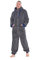 Keanu KM217-C-ML - Mens Snuggle Fleece Onesie - Charcoal - ML
