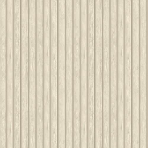 Papier peint à lattes de bois Natural Holden 13131 - Beige
