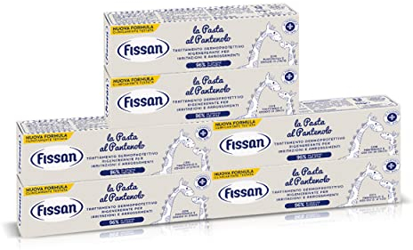 FISSAN Panthenol-Paste – regenerierende Hautschutzbehandlung bei Reizungen und Rötungen – klinisch getestete Formel – 96% natürlicher Ursprung – mit Panthenol und Zinkoxid – 6 Packung à 100 g