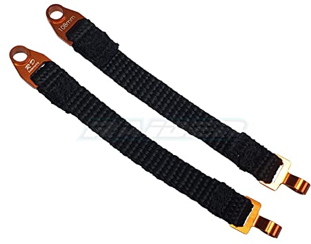 Rear Suspension Damper Travel Limit Straps 108mm for Traxxas 1/7 UDR Derser Racer - Orange