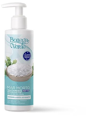 Bottega Verde - Crema Corpo Anticellulite con Sali del Mar Morto, Trattamento Notte, 200 ml, Azione Rimodellante e Levigante