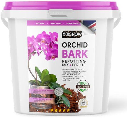 Premium Orchid Bark & Perlite Mix - 2L Reusable Bucket