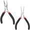 KOQAIIZ Jeu de Pinces à Circlips, Lot de 2Pince Circlips Exterieur, Pince a Circlips Interieur, Pince de Sécurité Antidérapante