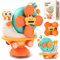 XUNIVERS Jouet Escargot Baby Spinner Ventouse Chaise Haute Dès,Montessori Sensoriels Jouet Eveil Bebe 1er Age,D'éveil Jouet Bain Bébé Cadeau Enfant pour Garçon Fille Bambin Cadeau d'anniversaire