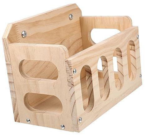 BESPORTBLE Holzfutterausleger Für Kaninchen Kaninchenfutterspender Hohlbehälter Kaninchenständer Lagerregal Für Kleintierfutter