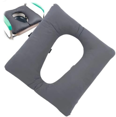 Genérico Cojín De Inodoro Antiescaras, Cojín De Asiento De Silla De Ducha De PU, Cojín De Alivio De Presión Transpirable De Vellón, Cojín Universal para Silla De Ruedas De Inodoro De 42 Cm