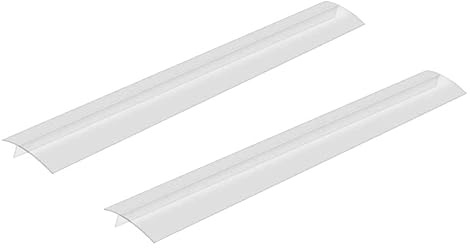 Toyvian 2 pezzi Copritermosilicone per Cucina Trasparente Protezione Anti-spill per Fessure Piano Cottura e Forno Adattabile Tutti i Piani Silicone Flessibile Antiscivolo e Facile da