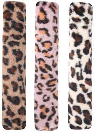 Beimus Coussin Imprimé Guépard en Peluche 3 Pièces Divertissement D'intérieur pour Chatons Soulagement du Stress pour Le Jeu Jouet De Dentition Résistant Morsures Douces en Intérieur