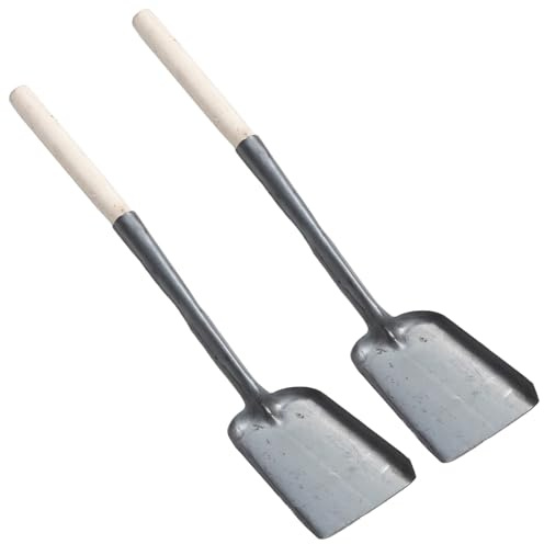 SUPVOX Kit Pala per Cenere in Metallo con Manico e Impugnatura in Legno Ergonomica, Set da 2 Pezzi per Pulizia Caminetti, Riscaldatori e Bracieri da Interno, Rimozione Cenere