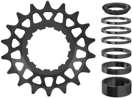 Kedjeblad – 16 T/18T hjulmodifieringsdelar – styv främre kuggkrans | För mountainbike, vägcykel, stad och gata, utomhusbruk, vuxenförare, nybörjare, ungdomar och barn