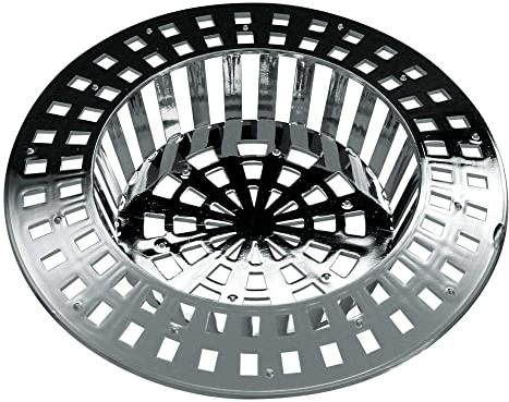 Home Xpert 2er Set Abflusssieb, Spülbeckensieb, Sieb für Dusche, Haarfangsieb, Haarsieb, Ø 70 mm, chromfarben