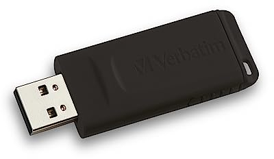 Verbatim chiavetta USB Slider Drive 64 GB, USB 2.0, Memoria USB, Per Laptop Notebook Ultrabook TV Autoradio, Penna USB 2.0,Pendrive con Meccanismo a Scorrimento, Nera