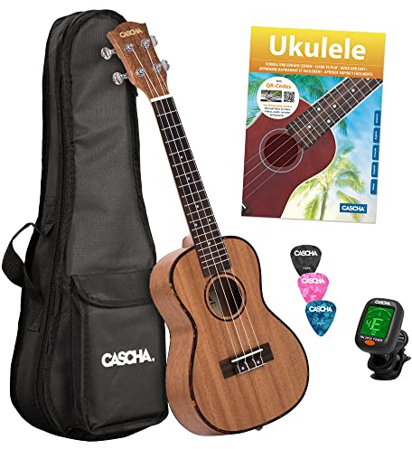 Cascha HH 2036 Premium Mahogany Concert Ukulele Starter Pack