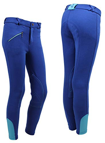 Equipride Jodhpur d'équitation pour enfant 6 couleurs bicolores