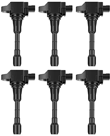 ECCPP Ignition Coils Pack of 6 Compatible for NISSAN A-ltima M-axima M-urano Q-uest 2007-2017 for INFINITI EX35 FX35 V6 3.5L 2008-2012 Replacement for UF550 C1670