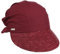 Seeberger Damen Sonnenhut Stroh-/Stoffcap Cassis