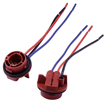 HUIQIAODS 1157 Bulb Socket Holder for Turn Signal Brake Light BAY15D P21/5W Wire Plug