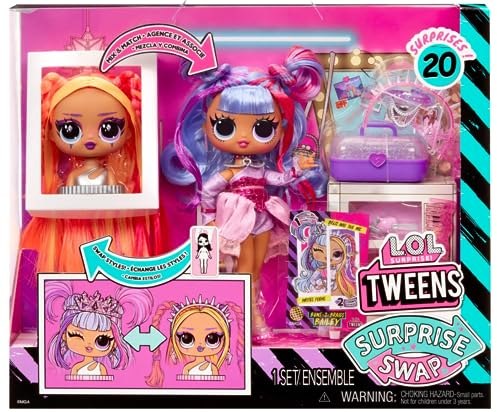 L.O.L. Surprise Tweens Surprise Swap Series - Buns-2-Braids Bailey - Fashion Doll with 20+ Surprises Including Styling Head and Fabulous Fashions and Accessories – Great for Kids Ages 4+