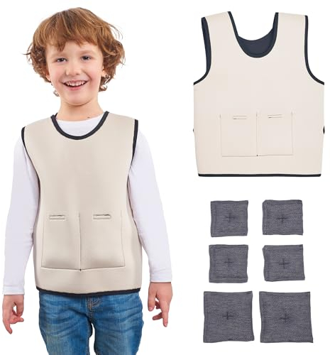 Gewichtsweste Kinder | Weighted Vest als ADHS Hilfsmittel und Autismus Hilfsmittel | Autismus-Sensorik-Kleidung | anpassbare Gewichtweste | Weight Vest für Kinder | Weste Kinder Jungen und Mädchen