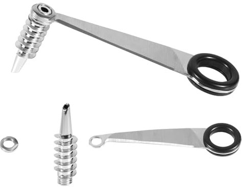 Tinoaly 2 Pz Affettatrice a Spirale, Acciaio Inossidabile Affettatrice Manuale per Verdure Taglierina a Spirale per Patate e Cetrioli Pelapatate Manuali, Facili da Impugnare e Utilizzare