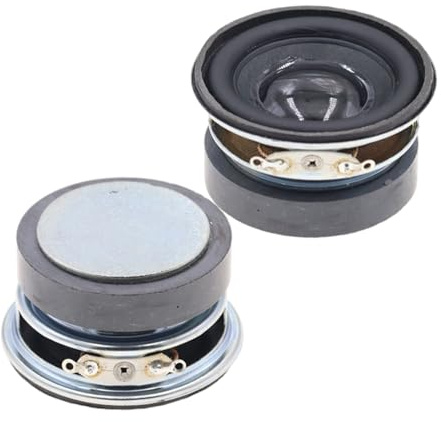 Zeizafa Set 2 Altoparlanti Bassi da 45 Mm 4Ω 3 W per Sistemi Home Theater E Altoparlanti Portatili Accessori per Sistemi Altoparlante Multimediale per Bassi