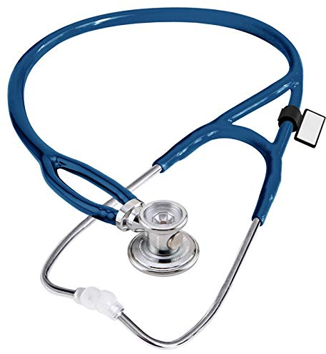 MDF Instruments Sprague-X Redesigned Sprague Rappaport Doppelkopf-Stethoskop mit austauschbarer Erwachsenen-, Kinder- und Säuglingsmembran - Königsblau (MDF767X-10)