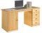 IDIMEX Schreibtisch Manager, Natur - Bürotisch mit 4 Schubladen und Fach, Computertisch mit Stauraum aus Kiefer Massivholz, PC-Schreibtisch, klassisch