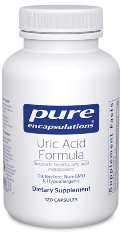 Pure Encapsulations - Uric Acid Formula - Hypoallergenic Supplement with Vitamins and Herbal Extracts to Support Healthy Uric Acid Metabolism - 120 Capsules