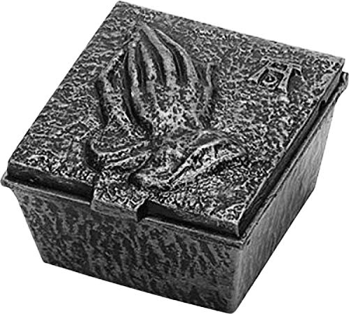 Moll Weihwasserbecken Aluminium, Höhe 5 cm, grünbraun, Metall