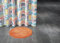 Duschvorhang Textil ~ Motiv: Schrift ~ Farbe: rot orange blau schwarz gelb grün / bunt ~ Maße: 180 x 200 cm ~ 100 % Polyester ~ mit 12 Ösen ~ ohne Duschringe