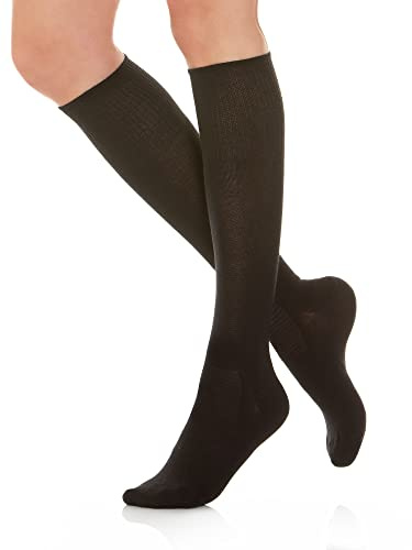Relaxsan 560L Calcetines para Diabético Hombre Mujer, Largos, Sin Elástico, Sin Compresión, Pie Diabético, Algodón y Crabyon
