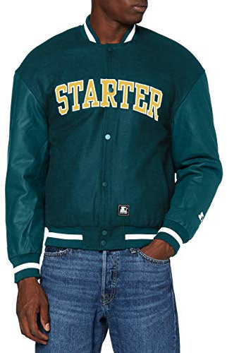 STARTER BLACK LABEL Herren Starter Team Jacket Retro Green, XL