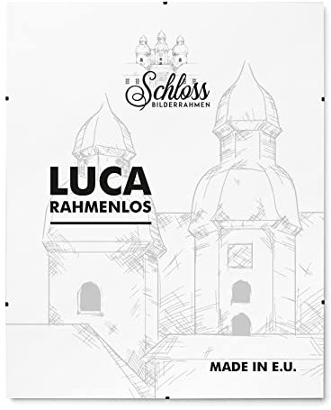Schloss BILDERRAHMEN Luca rahmenlos 60x90 cm, rahmenloser Bildhalter