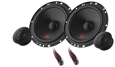 JBL Stage2 64CFS 2-Wege Auto Soundsystem - 270 Watt Komponenten Auto Lautsprecher Boxen Set mit Einbau Hochtöner und 160mm Einbaulautsprecher