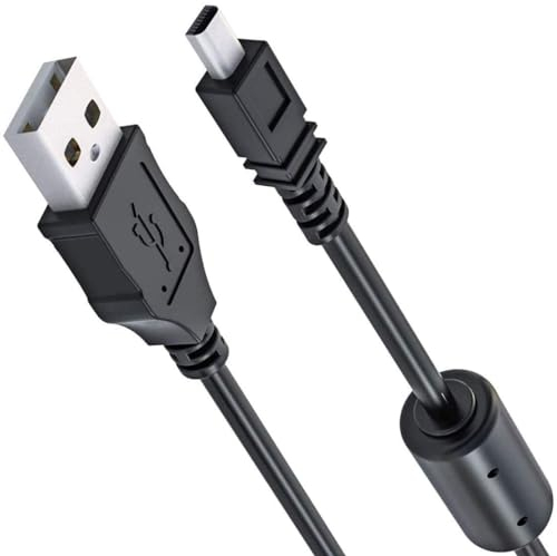 Toxaoii Cavo USB UC-E6 UC-E16 UC-E17 Cavo dati compatibile con Nikon D5500 D5300 D5200 D5100 D5000 D3200 D3300 D750 D7200 D7100 Nikon CoolPix S330 B50 0 P51 0 fotocamera P520 P500 (150 cm)