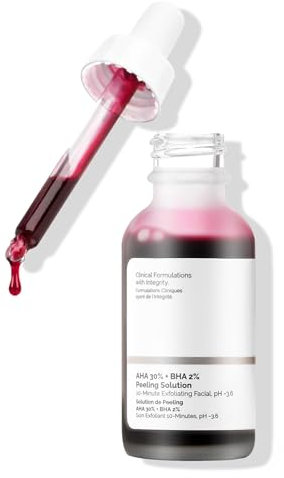 Peeling-Lösung 30% AHA + 2% BHA, Peeling für das Gesicht Damen, feuchtigkeitsspendend, für verschiedene Hauttypen geeignet