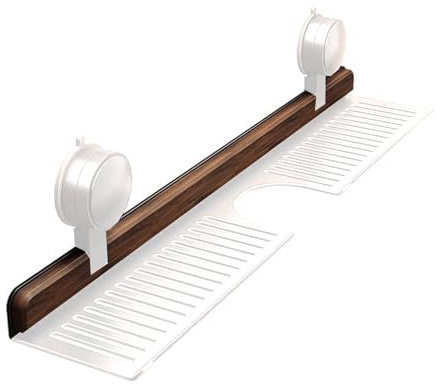 ALCXAZS Étagère à Ventouse pour évier, Solution de Rangement pour Robinet de Salle Bain, caravanes, lavabo et évier, Support Rangement pour Cuisine et Toilettes, Type+2 40cm